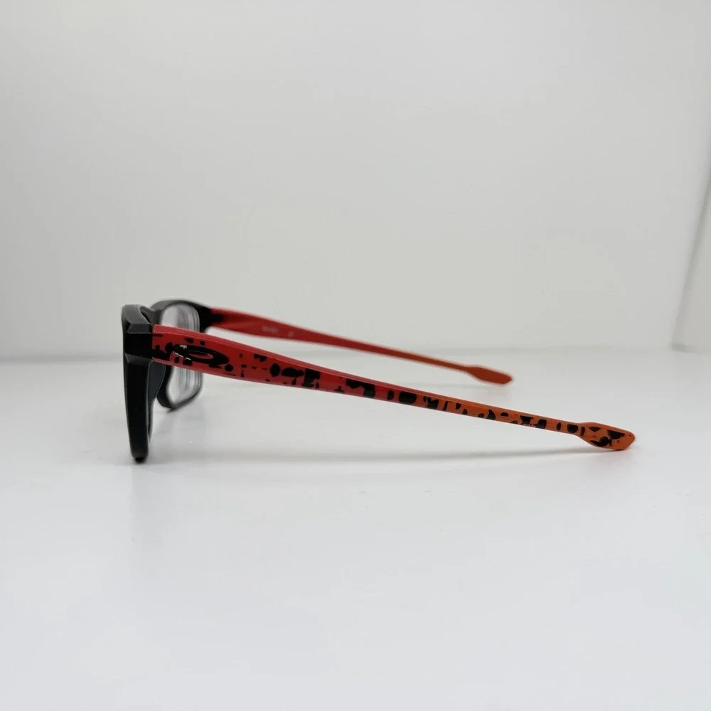 Oakley Bunt OY8026-0550 Youth Eyeglasses Frames Matte Black Red Orange 50-16-129